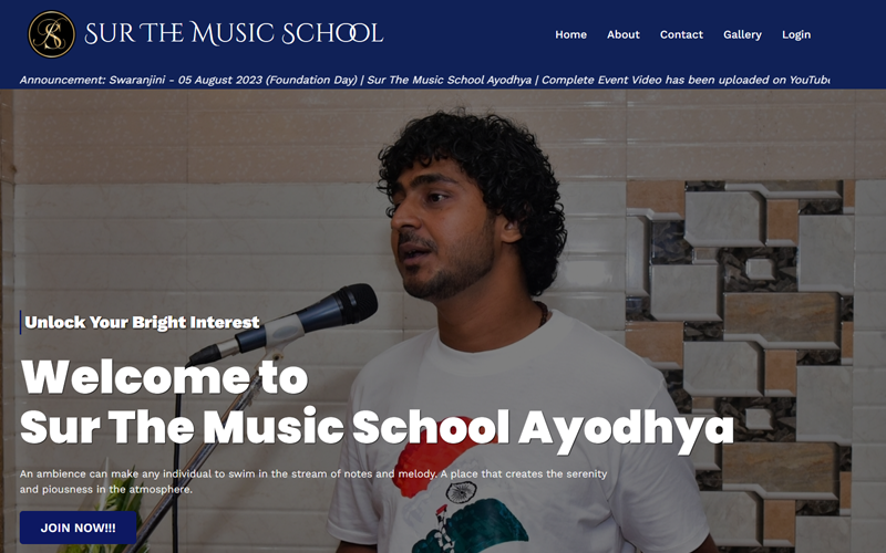 Music School Website